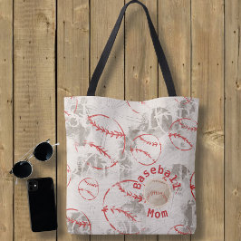 Baseball Mama Grunge Print Bag Tasche