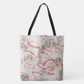 Baseball Mama Grunge Print Bag Tasche (Vorderseite)