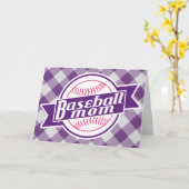 Baseball-Mama-Grußkarte Karte (Gelbe Blume)