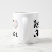 Baseball Mama Halbtext Riesenkaffee Tasse (Rückseite)