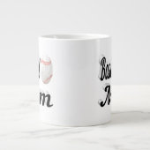 Baseball Mama Halbtext Riesenkaffee Tasse (Vorderseite)