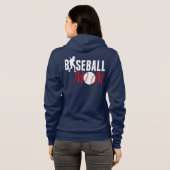 Baseball-Mama Hoodie (Schwarz voll)