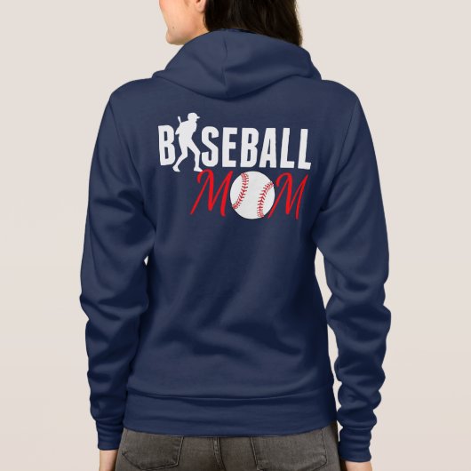 Baseball-Mama Hoodie (Rückseite)