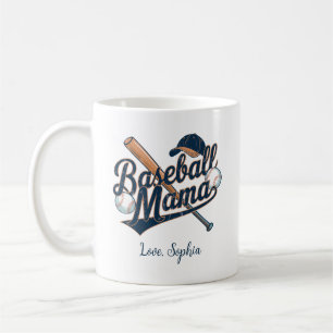 Baseball Mama, Individuelle Name der Mutter Kaffeetasse