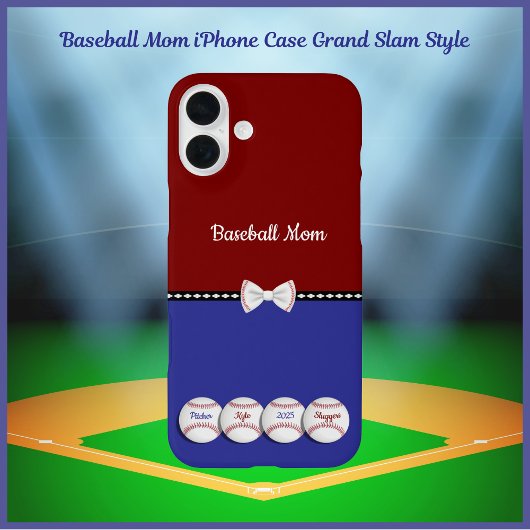 Baseball Mama iPhone Case Großer Slam Stil