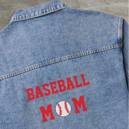 Baseball-Mama Jeansjacke