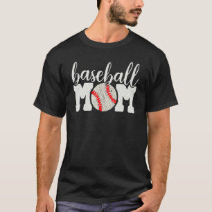 Baseball-Mama jubelt Mutter von Jungen Outfit T-Shirt