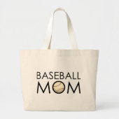 Baseball-Mama Jumbo Stoffbeutel (Vorne)