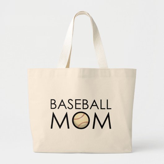 Baseball-Mama Jumbo Stoffbeutel (Vorne)