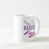 Baseball-Mama Kaffeetasse (VorderseiteRechts)