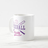 Baseball-Mama Kaffeetasse (Vorderseite Links)