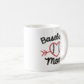 Baseball-Mama Kaffeetasse (VorderseiteRechts)