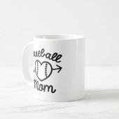 Baseball-Mama Kaffeetasse (Vorderseite Links)