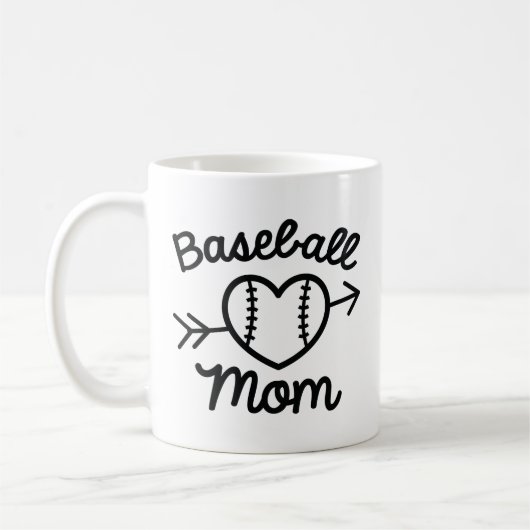 Baseball-Mama Kaffeetasse (Links)