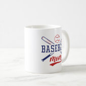 Baseball-Mama Kaffeetasse (VorderseiteRechts)