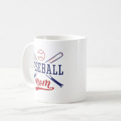Baseball-Mama Kaffeetasse (Vorderseite Links)