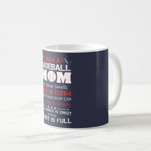 BASEBALL-MAMA KAFFEETASSE (VorderseiteRechts)