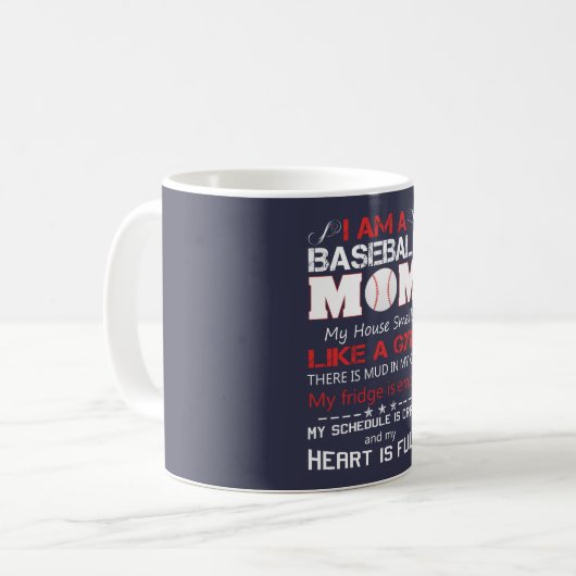 BASEBALL-MAMA KAFFEETASSE (Vorderseite Links)
