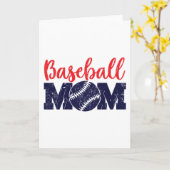 Baseball-Mama Karte (Gelbe Blume)