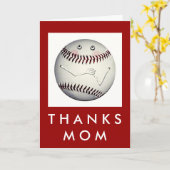 Baseball-Mama Karte (Gelbe Blume)