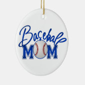 Baseball-Mama Keramik Ornament (Rechts)