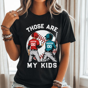 Baseball-Mama Kinder Sport Personalisiert Kinder J Tri-Blend Shirt