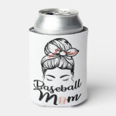 Baseball Mama Leopard Funny Softball Mama Dosenkühler (Kanne Vorderseite)