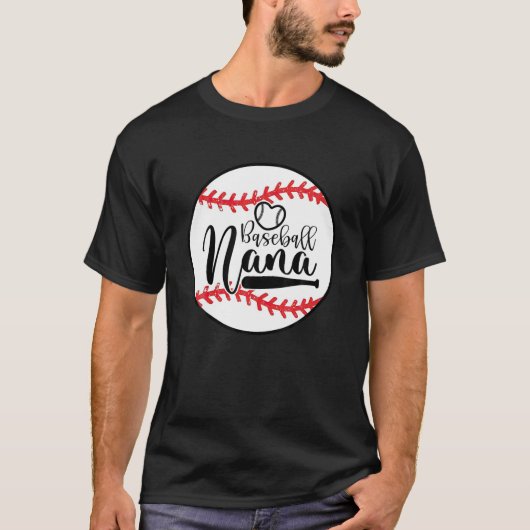 Baseball Mama Leopard Funny Softball Mama Mutter D T-Shirt (Vorderseite)