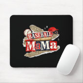 Baseball-Mama-Leopard Game Day Baseball-Saison für Mousepad (Mit Mouse)