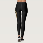 Baseball Mama Leopard Softball Mama Muttertag 20 Leggings (Rückseite)
