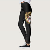 Baseball Mama Leopard Softball Mama Muttertag 20 Leggings (Links)