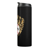 Baseball Mama Leopard Softball Mama Muttertag 20 Thermosbecher (Nach rechts gedreht)