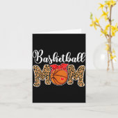 Baseball-Mama Leopard Spieltag Lustig Muttertag Karte (Gelbe Blume)