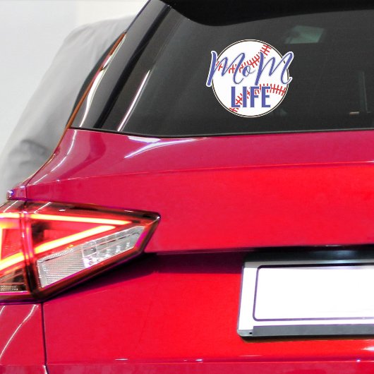 Baseball Mama Life Vinyl Car Fenster Aufkleber
