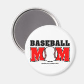 Baseball Mama Magnet (Vorderseite/Rückseite)