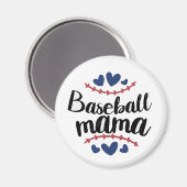 Baseball Mama Magnet (Vorderseite/Rückseite)