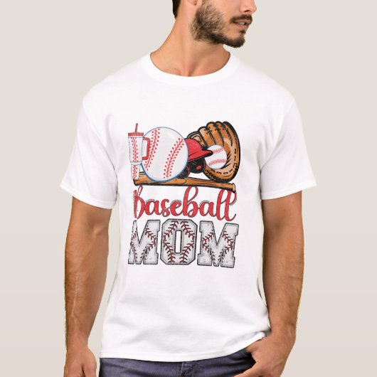 Baseball Mama Mama Baseball T-Shirt (Vorderseite)