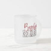 Baseball Mama Mattierte Tasse (VorderseiteRechts)