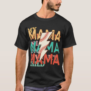 Baseball-Mama-Mom-Leben-Kostüm jubelnde Mutter von T-Shirt