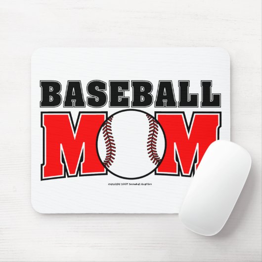 Baseball Mama Mousepad (Mit Mouse)