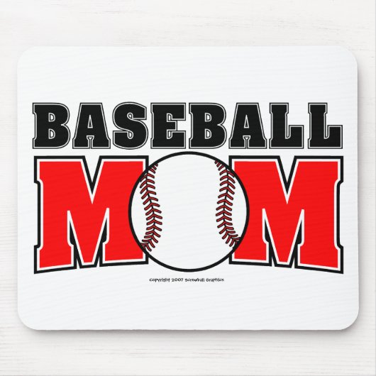 Baseball Mama Mousepad (Vorne)
