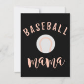 Baseball Mama | Mutter Liebe Baseball Einladung (Vorderseite)