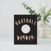 Baseball Mama | Mutter Liebe Baseball Einladung (Stehend Vorderseite)