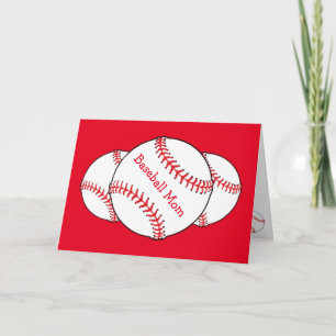 Baseball Mama Mütter Tageskarte Karte