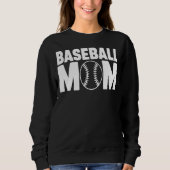 Baseball-Mama, Muttertag Sweatshirt (Vorderseite)