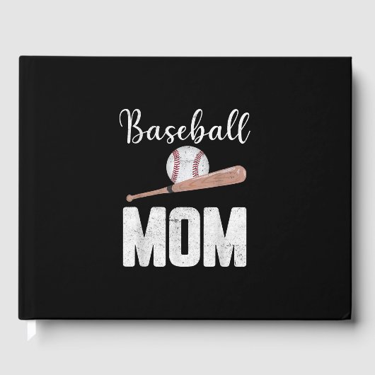 Baseball-Mama Niedlich Baseball-Geschenk Gästebuch (Vorderseite)