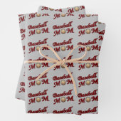 Baseball-Mama Niedlich Geschenkpapier Set (Beispiel)