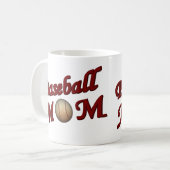 Baseball-Mama Niedlich Kaffeetasse (Vorderseite Links)