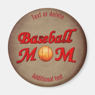 Baseball-Mama Niedlich Personalisiert Magnet