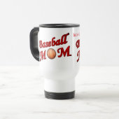 Baseball-Mama Niedlich Personalisiert Reisebecher (Vorderseite Links)